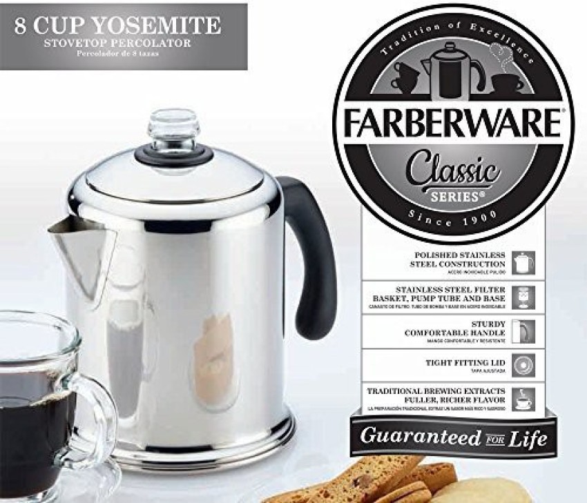 Farberware 50124 Classic Yosemite Stainless Steel Coffee Percolator