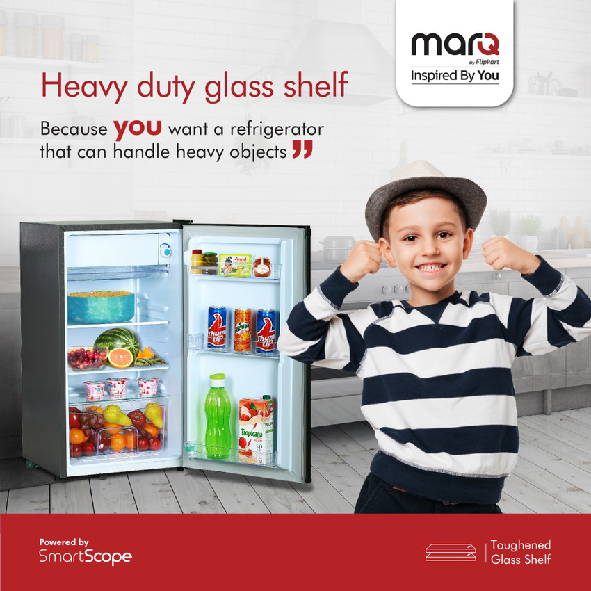 MarQ by Flipkart 90 L Direct Cool Single Door 1 Star Refrigerator