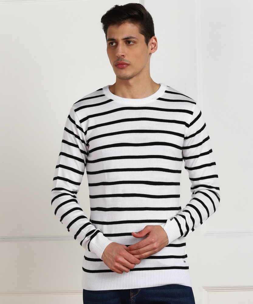 Black and 2025 white sweater mens