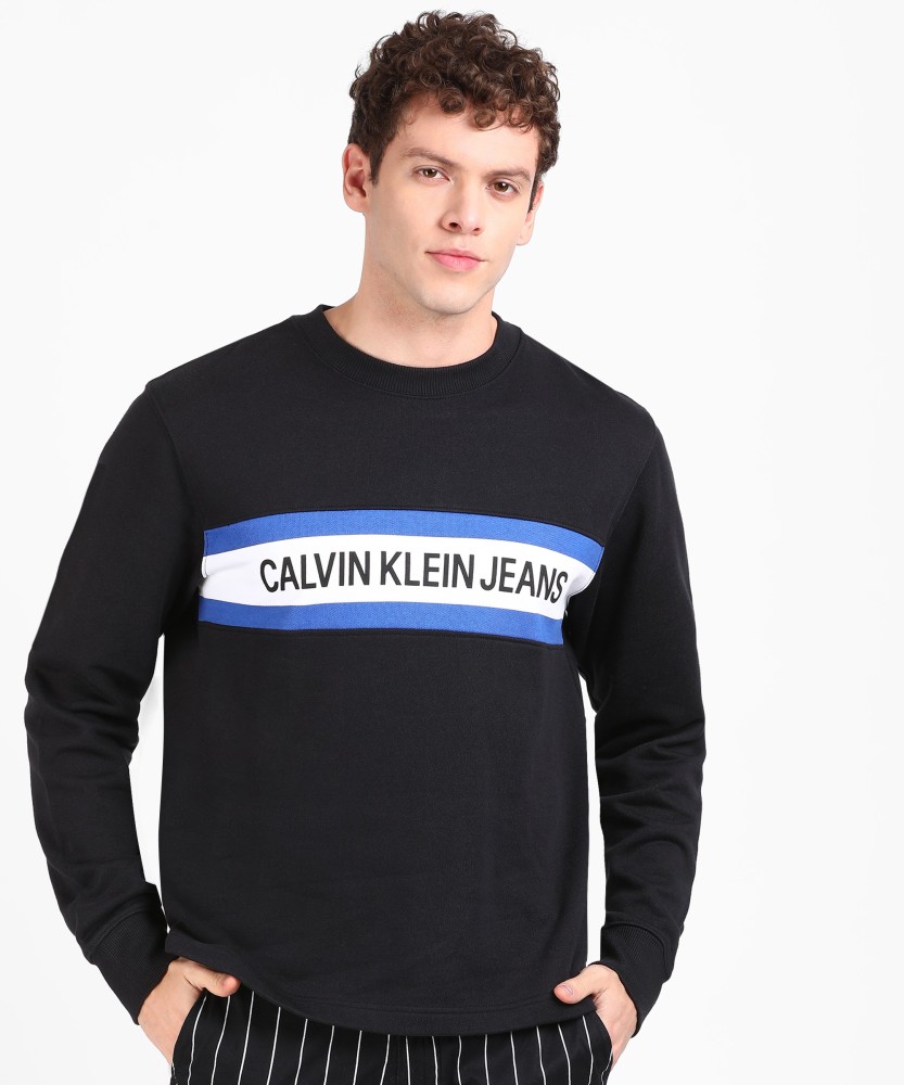 Calvin authentic Klein Men's Color Block Crewneck