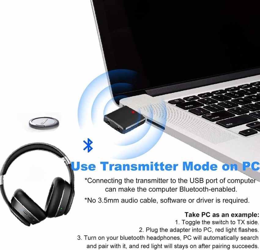 Bluetooth 4.0 Transmitter Audio Wireless Adapter Jack 3.5 Stereo Z