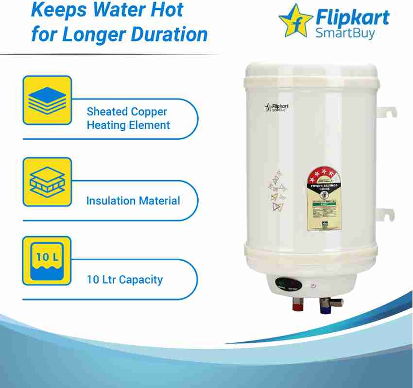 Flipkart SmartBuy 15 L Storage Water Geyser with Accessories (Steamer Pro,  Ivory) Price in India - Buy Flipkart SmartBuy 15 L Storage Water Geyser  with Accessories (Steamer Pro, Ivory) online at Flipkart.com