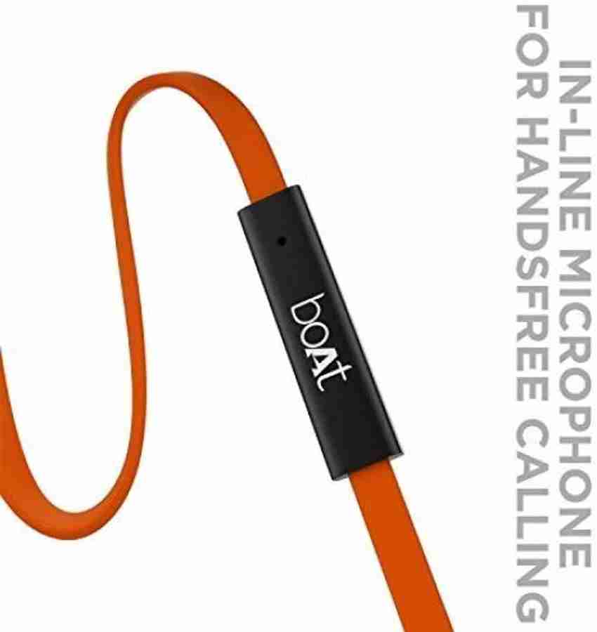 Boat sales earphones orange
