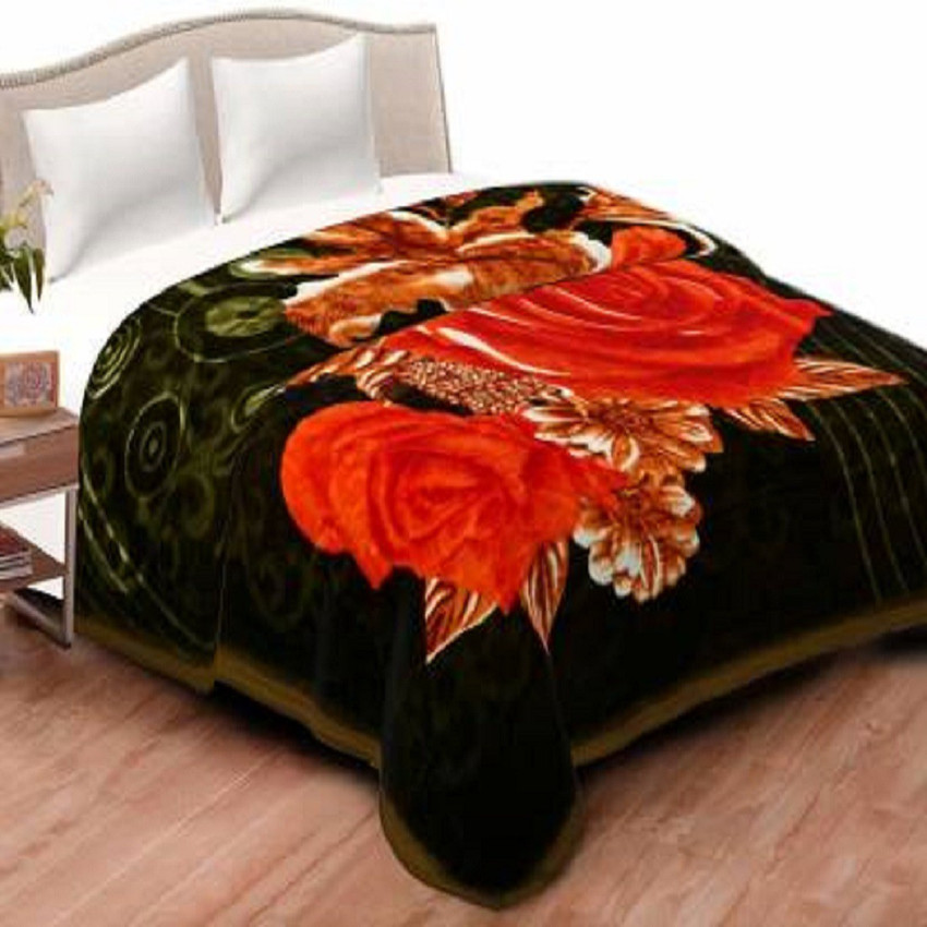 Kashmiri blanket top double bed