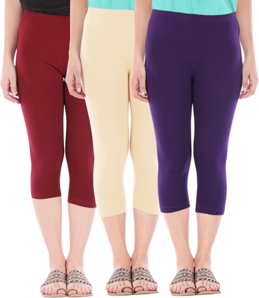 Purple sales capris leggings