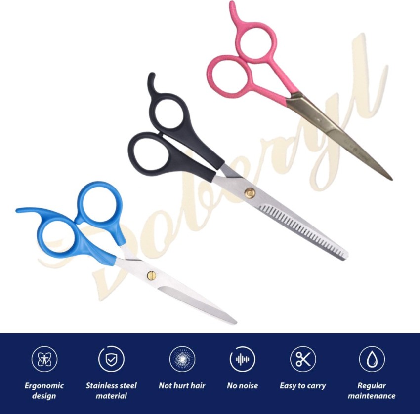 Professional Hair Cutting Scissors Sets 11PCS,Multi-purpose Hair Cutting Tools,Hair Clamps,Stainless Steel Material,for Salon,pet,Kids,Barber,Adults