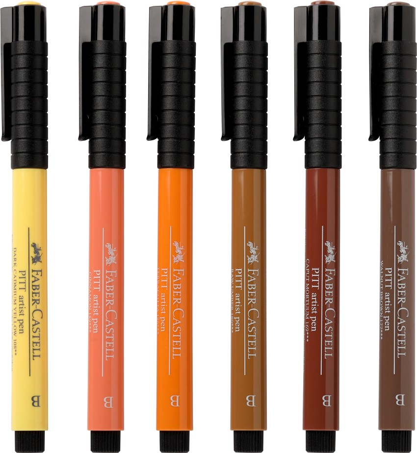 Pitt Artist Pen Brush India ink pen, dark cadmium yellow