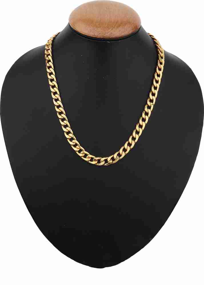 styles creation Stylish Heavy Gold Plated Thick Sachin Chain For Men ARTFLJWL140 Gold plated Plated Alloy Chain Price in India Buy styles creation Stylish Heavy Gold Plated Thick Sachin Chain For Men