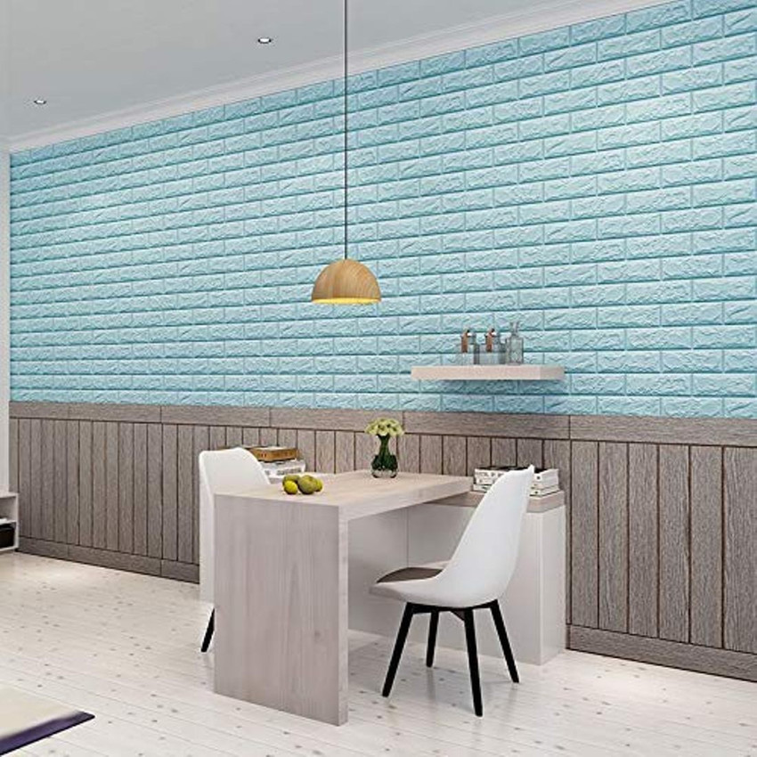 Jcv Store 77 Cm Pvc Foam Wall Tile Sticker, 77 X 70 Cm, Sky Blue ,Set-3  Self Adhesive Sticker Price In India - Buy Jcv Store 77 Cm Pvc Foam Wall  Tile