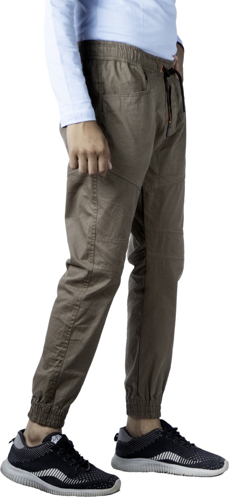 B-POSITIVE A.J. FASHION Solid Men Beige Track Pants - Buy B-POSITIVE A.J.  FASHION Solid Men Beige Track Pants Online at Best Prices in India