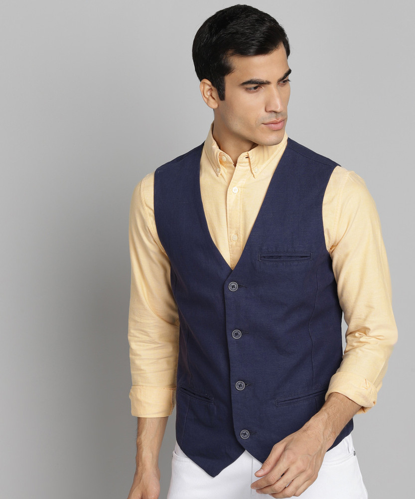 United Colors of Benetton Solid Men Waistcoat Buy United Colors