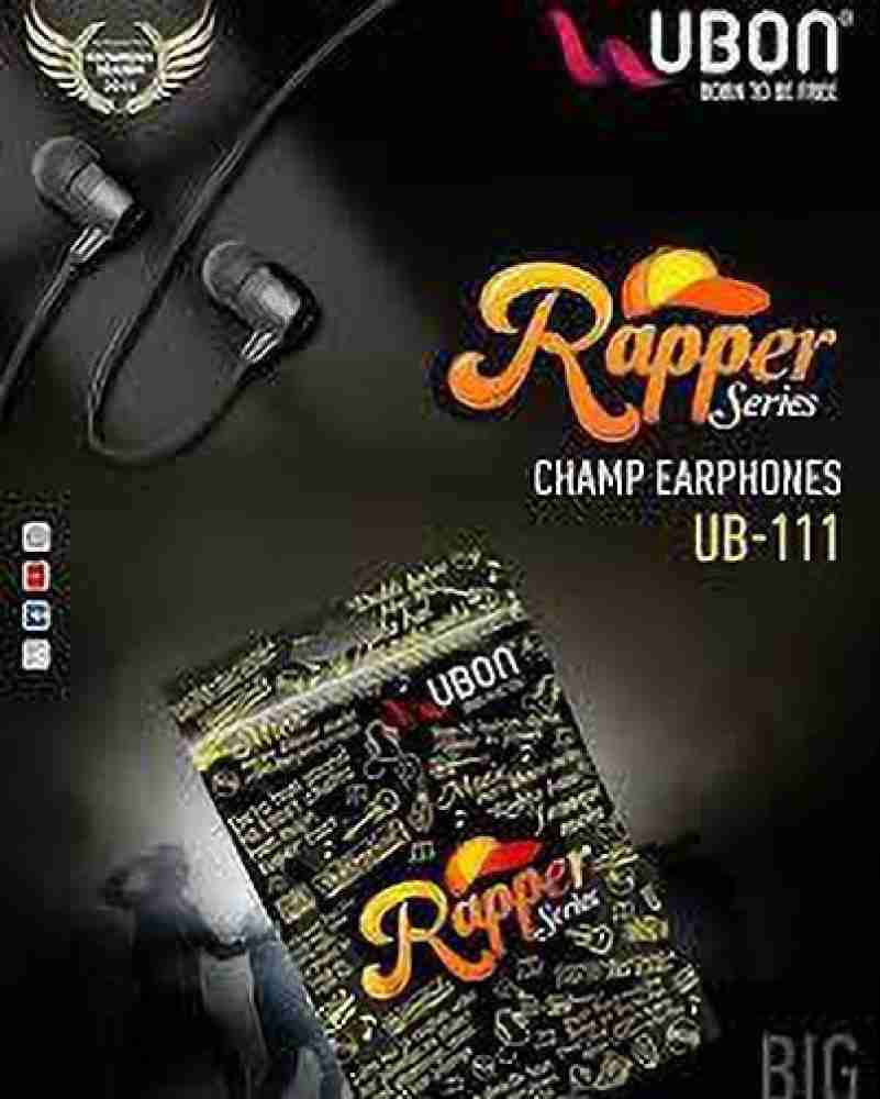 Ubon RAPPER SERIES BLACK EARPHONE WIRED HEADSET Wired Headset