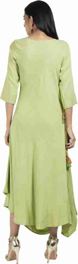 indya Women Ethnic Dress Green Dress - Buy indya Women Ethnic