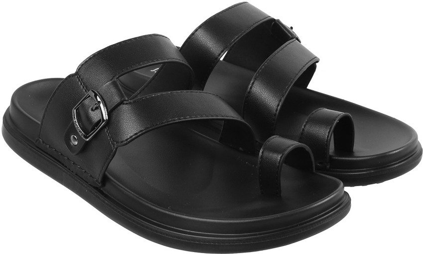 Buy Mochi Men Black Casual Sandals Online