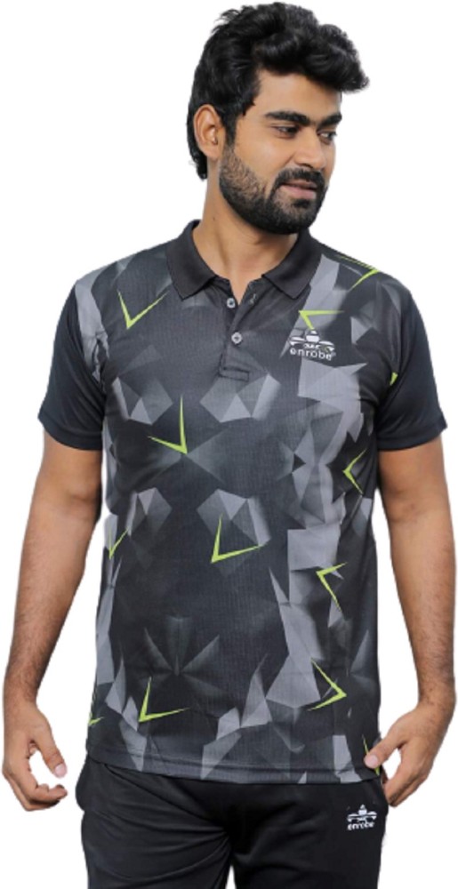 Sublimation Cricket Men Polyester T Shirt jersey, Medium, Polo Neck