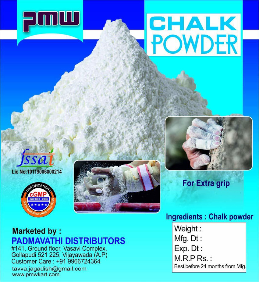 PMW Chalk Fine Powder for Art and Craft Making 500 g Art Clay