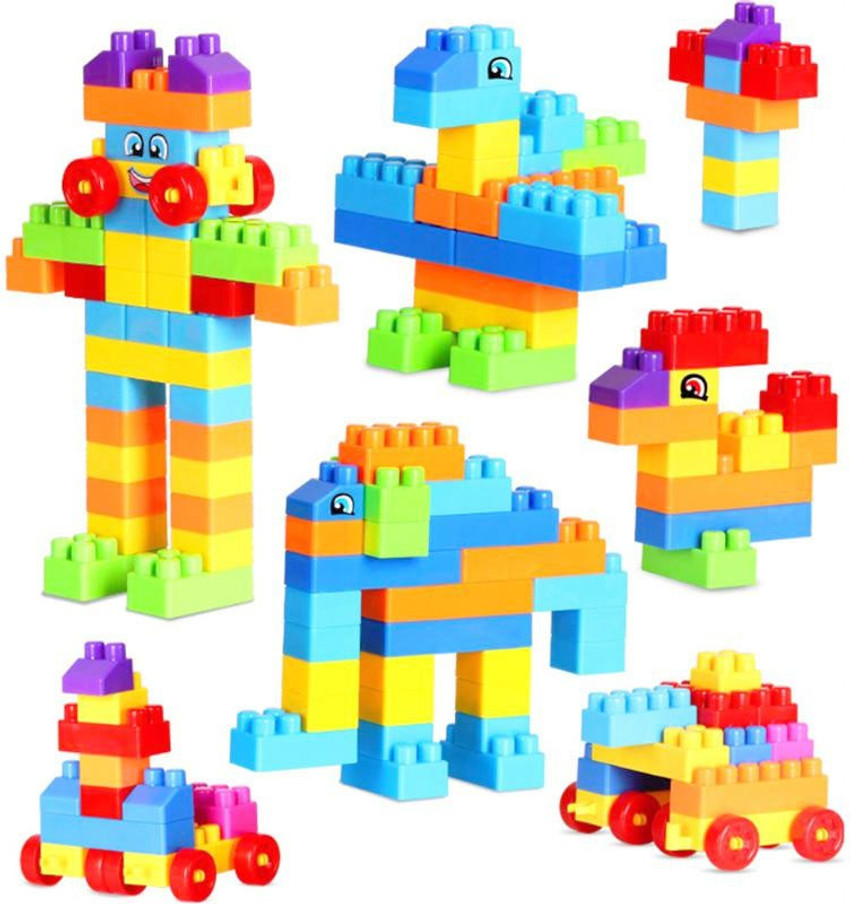 Jumbo plastic top building blocks