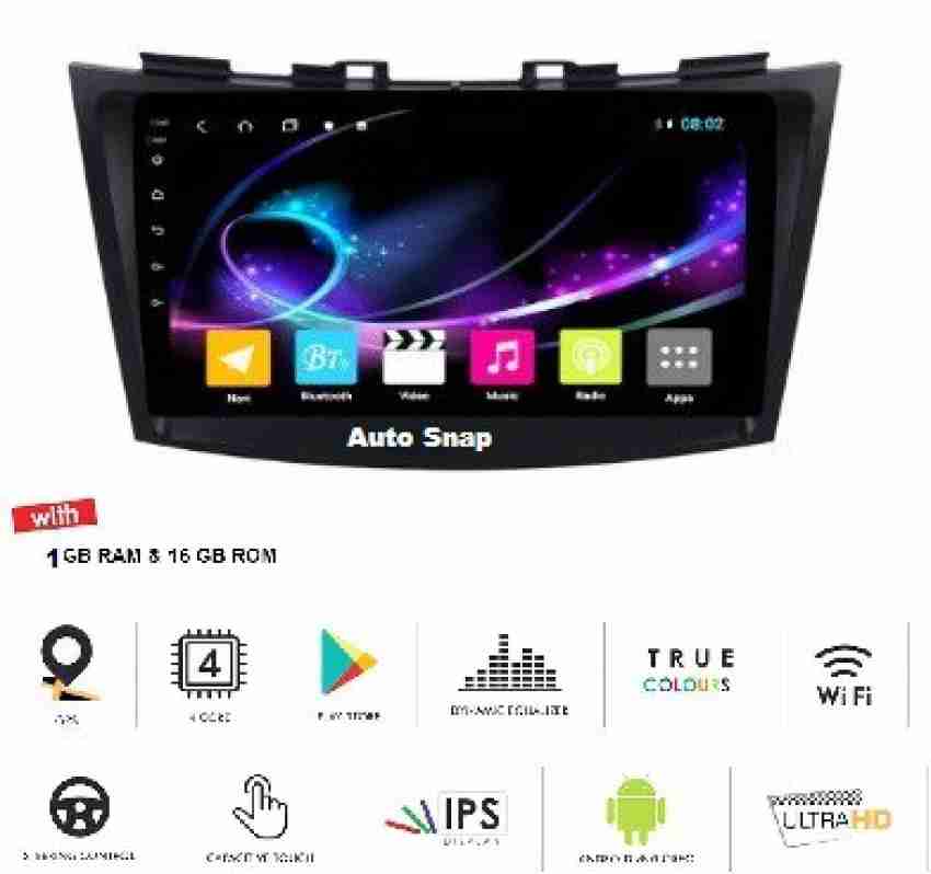 AUTO SNAP 9 Inch HD Android Double Din Stereo Player 11 Android Version  Gorilla Glass IPS Display Car Stereo Touch Screen Flashing 2GB RAM 32GB ROM