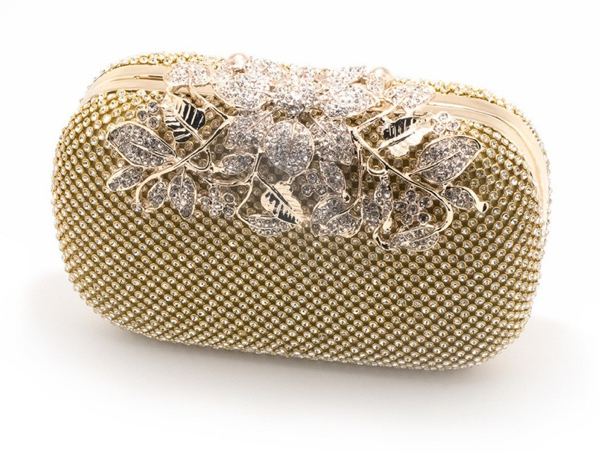 DIAMOND Party Gold Clutch golden Price in India Flipkart