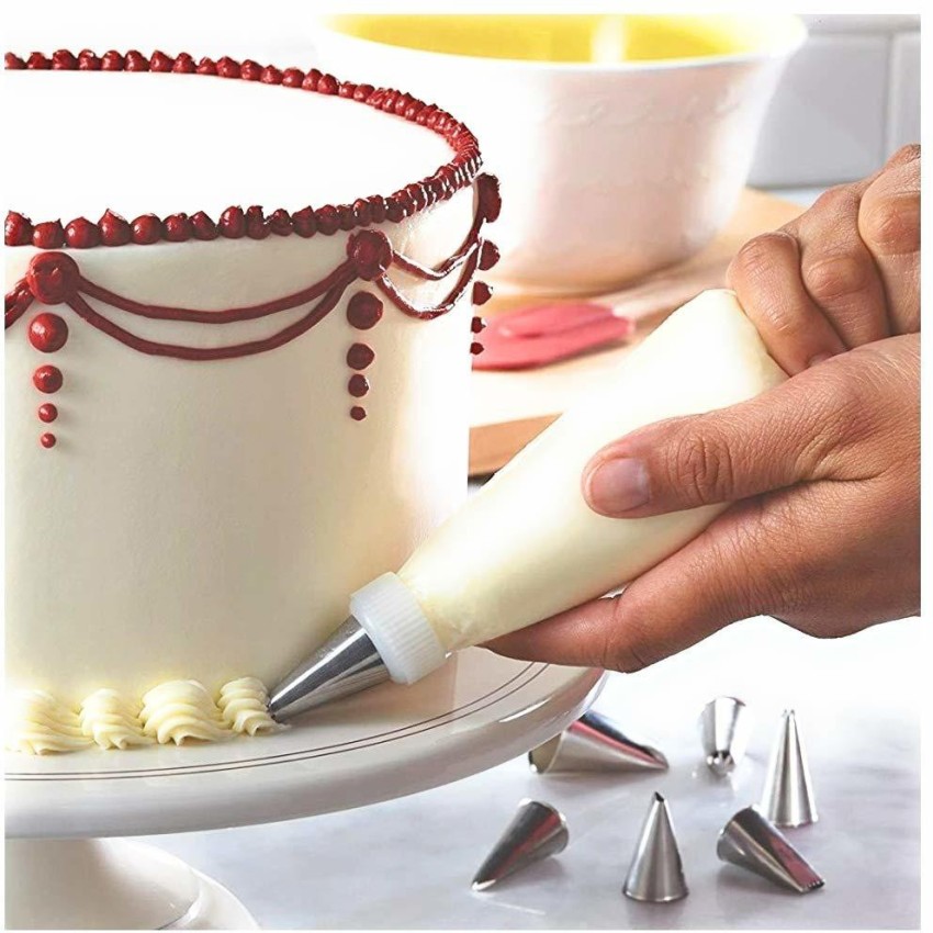 MAFAHH Piping Bags for Cake Decoration Disposable Icing Bag for Cake Cream Frosting Decorating 26 x 17 cm Pack of 100 Disposable Piping Bag Price in India Buy MAFAHH Piping Bags for