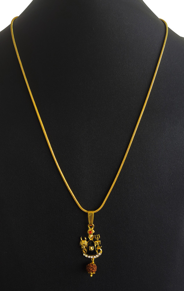 Gold chain clearance with shiva pendant