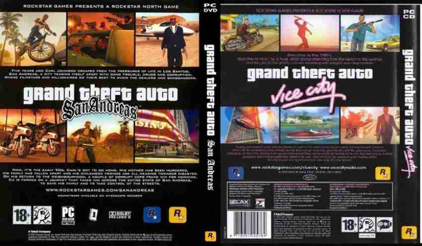 Vice City, SanAndreas, Gta 3, Max Payne 1, Max Payne 2, Call of Duty 2,  Resident Evil 4 Total 7 Game Combo (Offline Only) (Regular) Price in India  - Buy Vice City