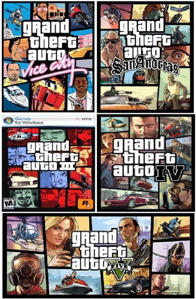 Gaming Universe GTA Five in one Games Pack (Games Included GTA