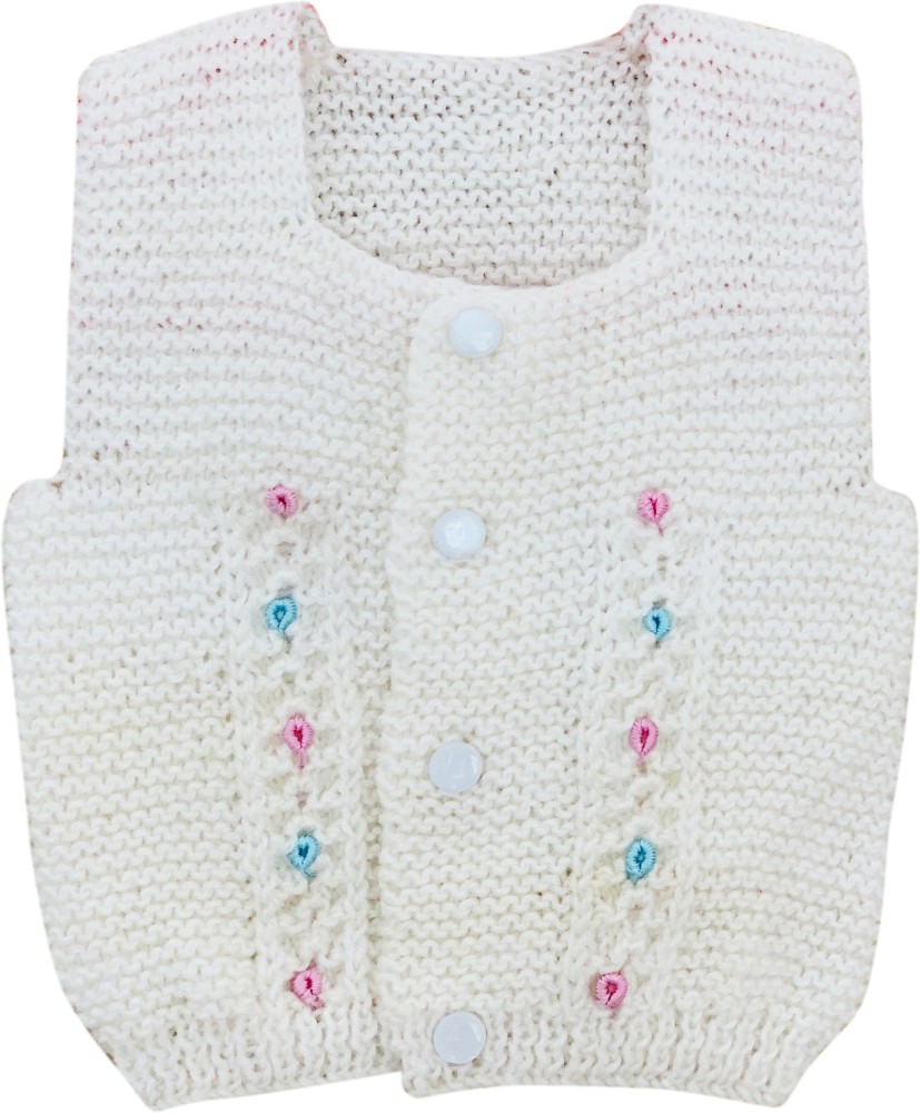 The Little Lookers Solid Formal Baby Boys Baby Girls Pink White Sweater Buy The Little Lookers Solid Formal Baby Boys Baby Girls Pink White Sweater Online at Best Prices