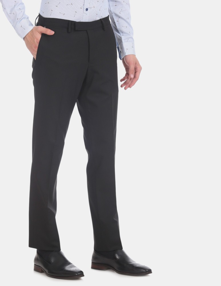 US POLO ASSN Slim Fit Men Black Trousers  Buy US POLO ASSN Slim Fit  Men Black Trousers Online at Best Prices in India  Flipkartcom