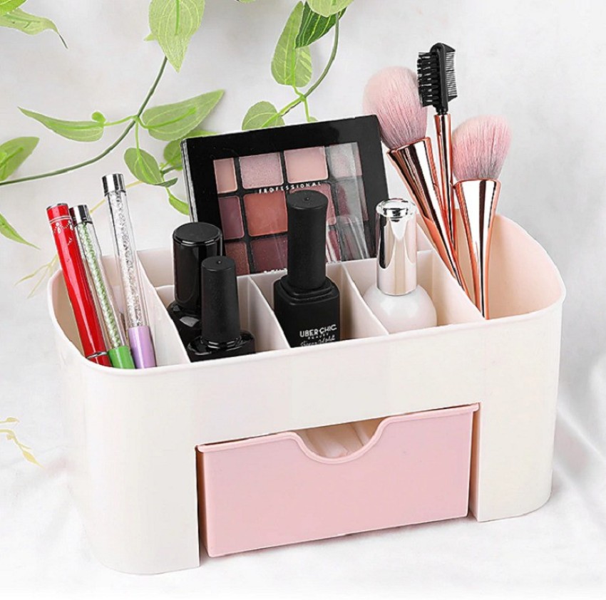 Luxula Plastic Cosmetic Organizer with Drawer for Brush, Pen Office Storage  Box and Makeup Make up Vanity Box Price in India - Buy Luxula Plastic Cosmetic  Organizer with Drawer for Brush, Pen