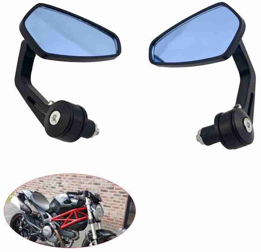 Bar end sales rear view mirror