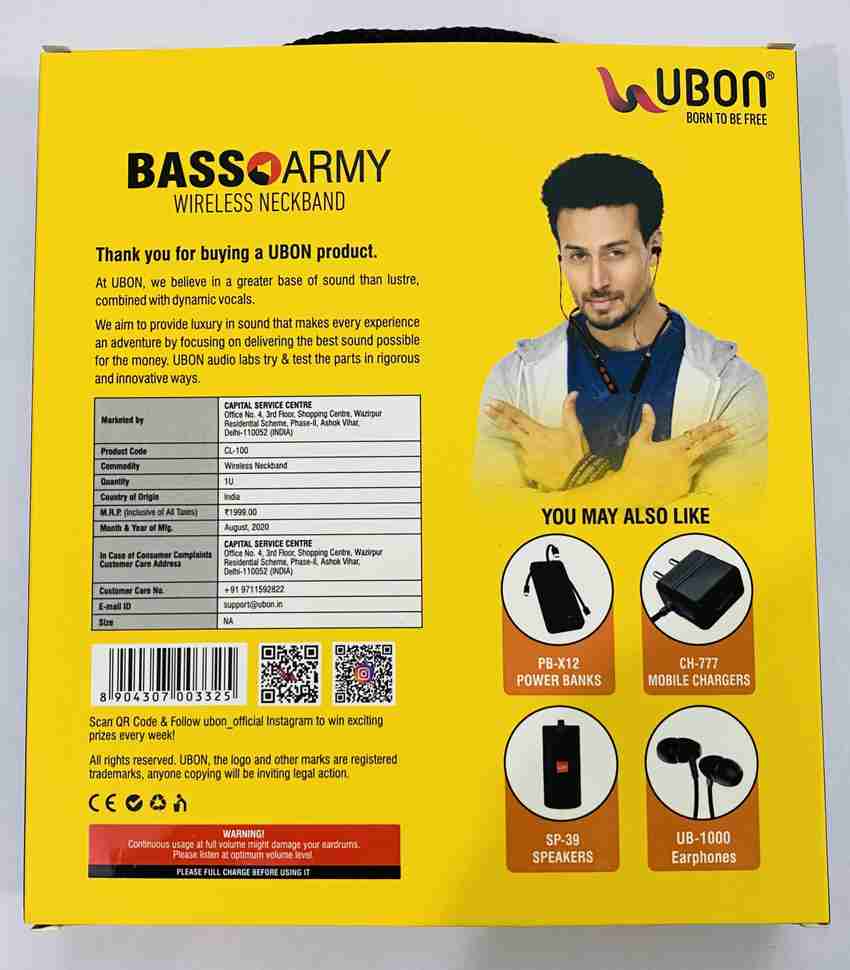 Ubon CL 100 BASS ARMY BLUETOOTH HEADSET WIRELESS EARPHONE Bluetooth Price in India Buy Ubon CL 100 BASS ARMY BLUETOOTH HEADSET WIRELESS EARPHONE Bluetooth Online Ubon Flipkart