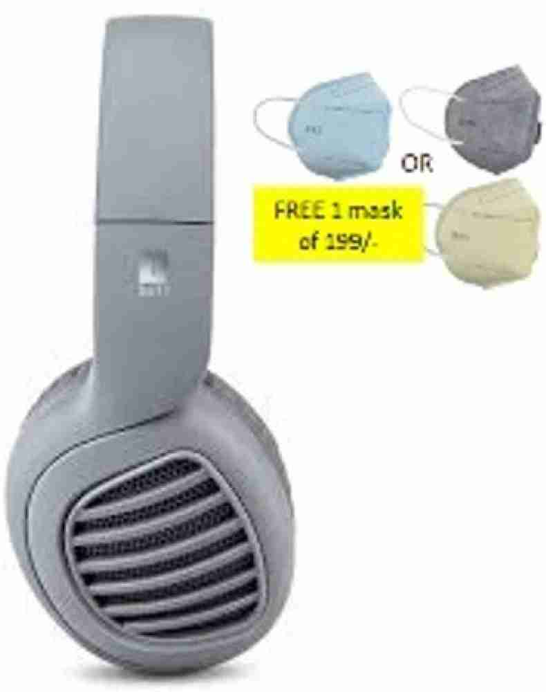 iball Gray Edition Wireless Headphone N95 Mask Free Bluetooth