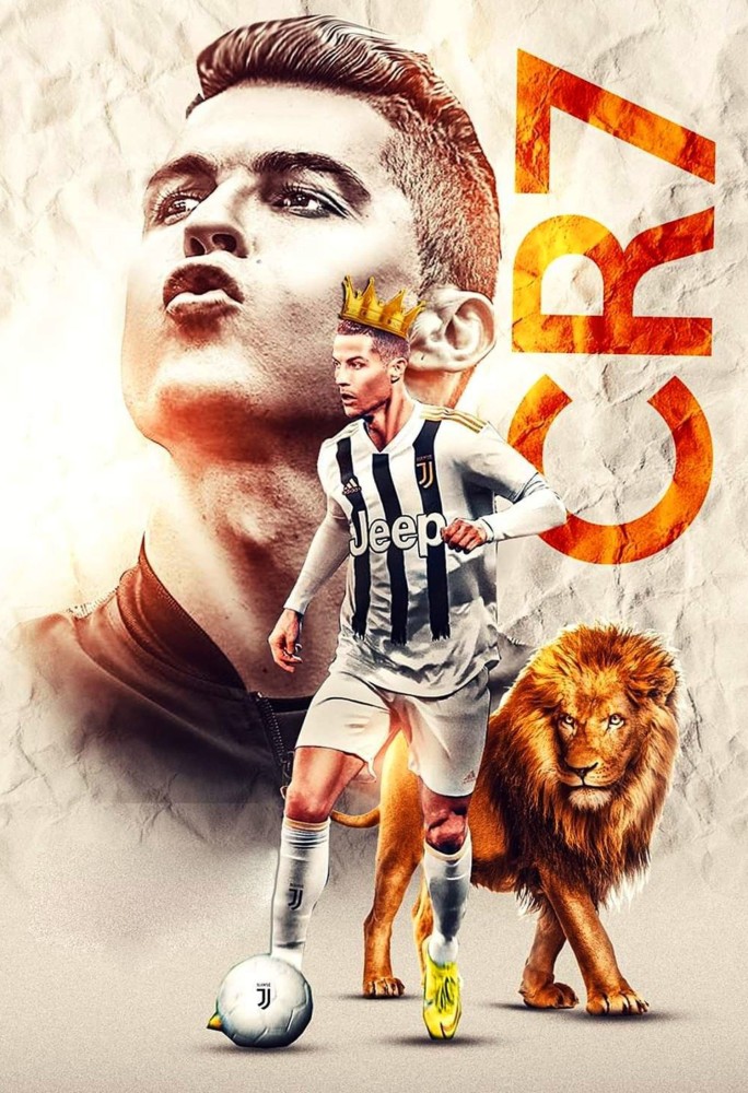 Lion Ronaldo CR7 Paper Print Abstract posters in India Buy art film design movie music nature and educational paintings wallpapers at Flipkart