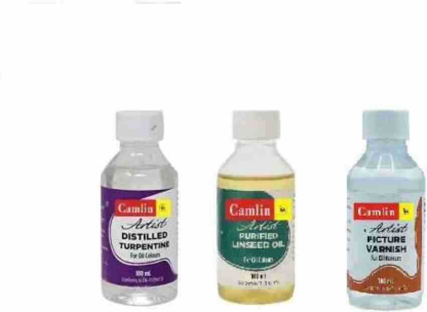 Camlin Turpentine Oil , Linseed Oil and Picture Varnish 100 ml