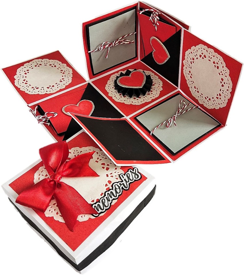 US IDEAL CRAFT Explosion Box Love Gift for Couple(16 Chocolate & 1 Red  Heart Box) without photo Greeting Card Price in India - Buy US IDEAL CRAFT Explosion  Box Love Gift for