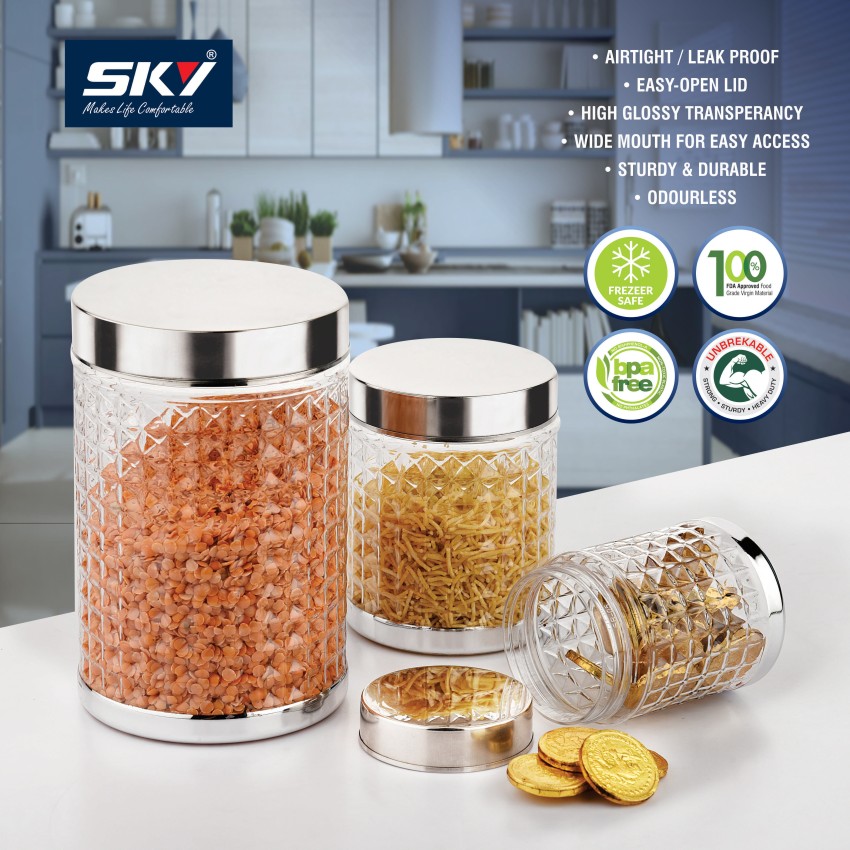 Storage Container Set for Kitchen 12 Pcs (300 ml, 600 ml ,1250 ml )