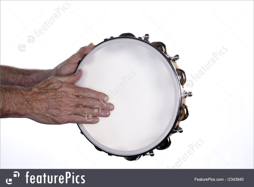 SAI Musical Fiber Dafli/Tambourine Random Color 10 inch Hand Percussion Musical Instrument color may be differ store but design be same