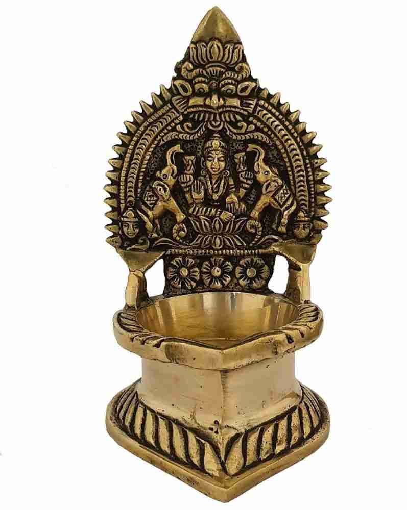 Golden Brass Kamakshi Vilakku Lamp, For Diwali Decor, Small at Rs 1500 in  Nagpur