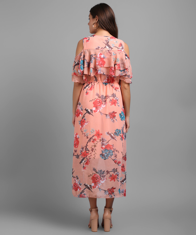 Raabta Fashion Women Maxi Pink Dress Buy Raabta Fashion Women Maxi Pink Dress Online at Best Prices in India Flipkart