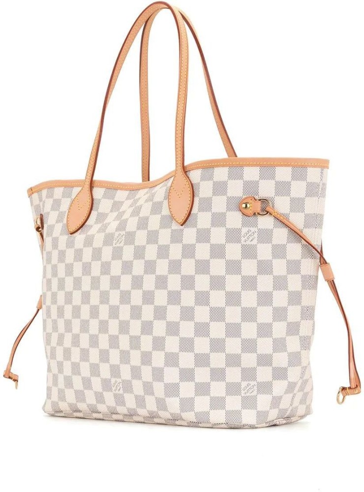 Lv white online tote