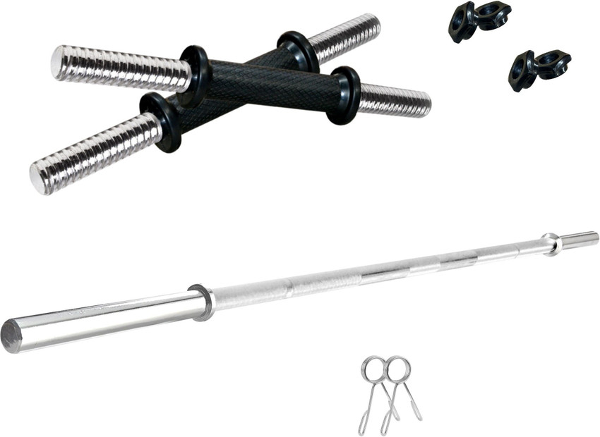 KRX 20 kg PVC 20 Kg with One 4 Ft Plain Rod and One Pair Dumbbell Rods Home Gym Combo Price in India Buy KRX 20 kg PVC 20 Kg with