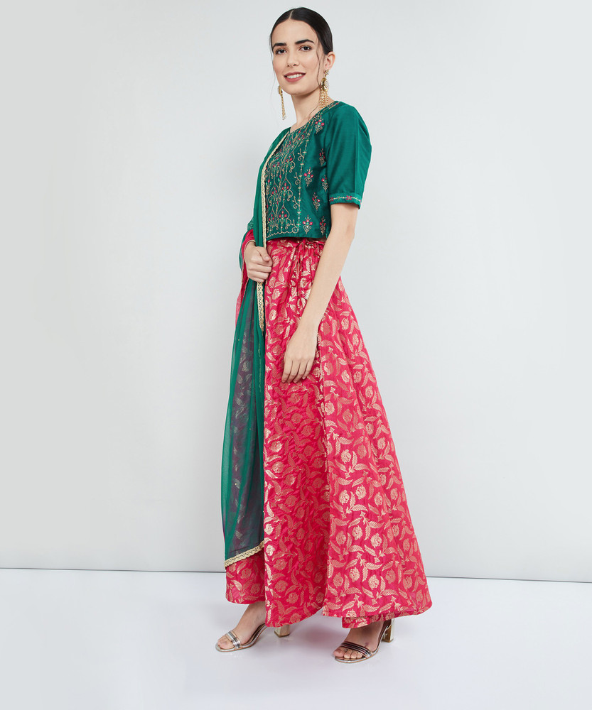 MAX Printed Stitched Lehenga Choli Buy MAX Printed Stitched