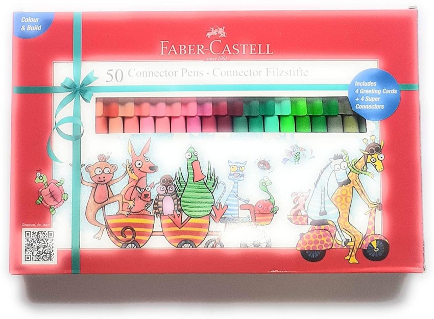 FABER-CASTELL 1584 Child Safe food grade Superfine ink Nib Sketch  Pens with Washable Ink 