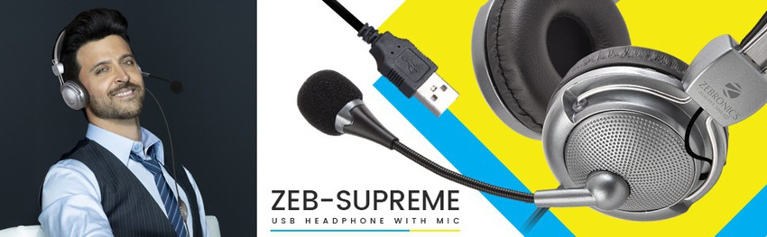ZEBRONICS ZEB SUPREME USB WITH MIC Wired