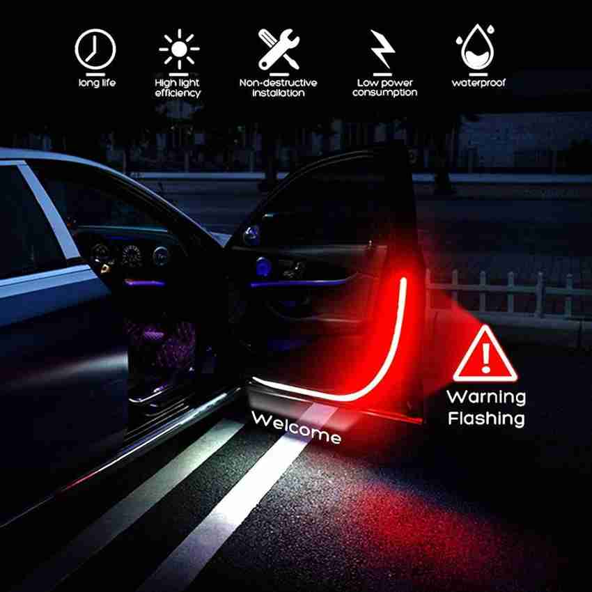 Car door sales warning light strip