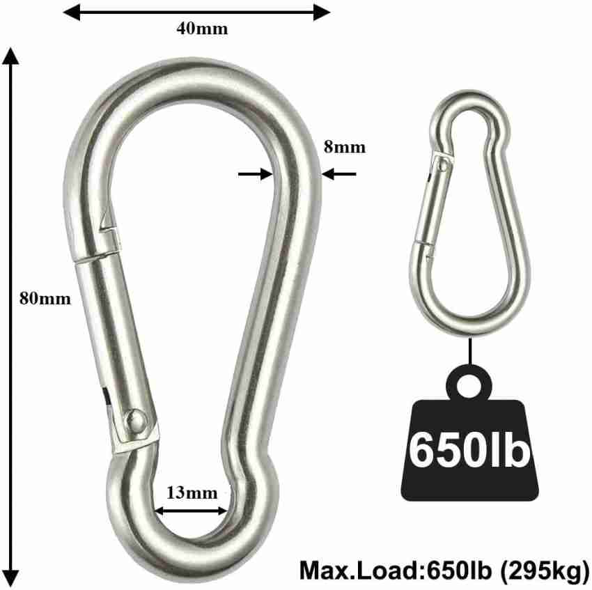 Steel Snap Hook Climbing & Caving Carabiners & Hardware for sale