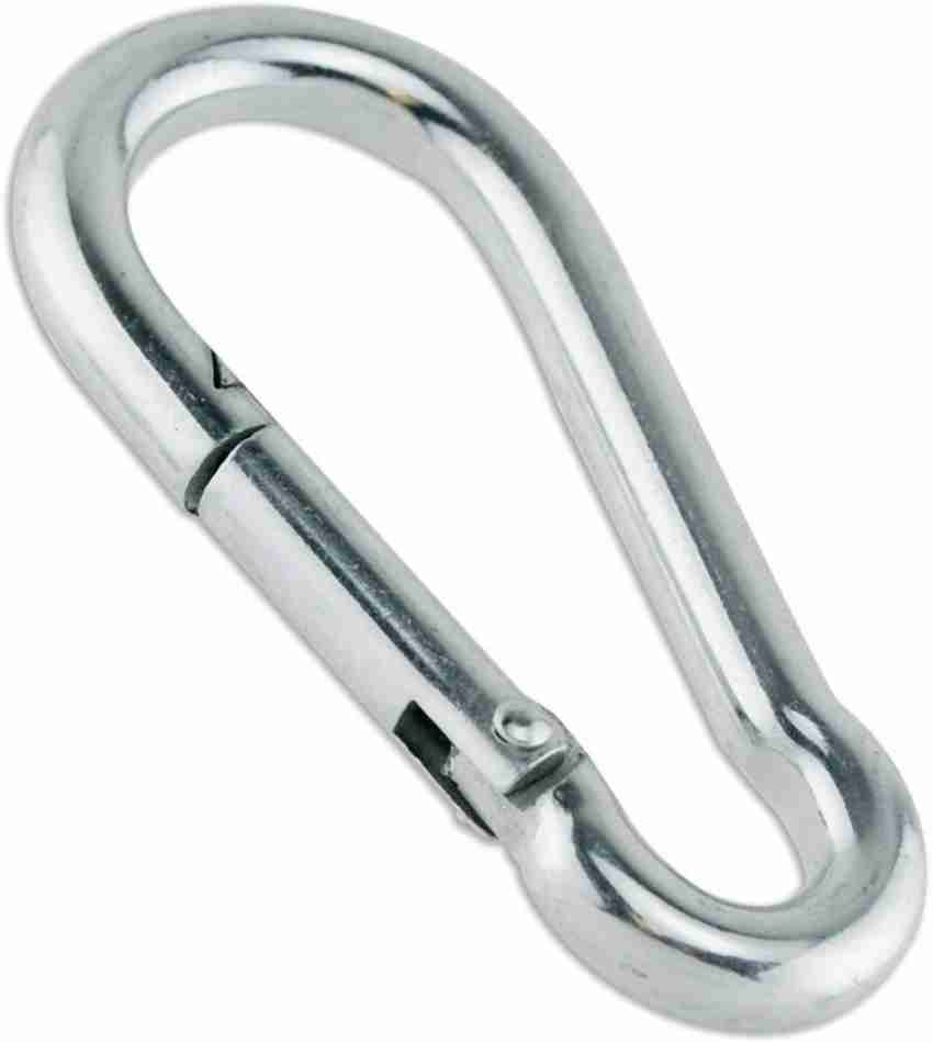 Leosportz 8mm Thickness Snap Hooks Heavy Duty Stainless Steel Fit for  Gym,Climbing,Camping Locking Carabiner