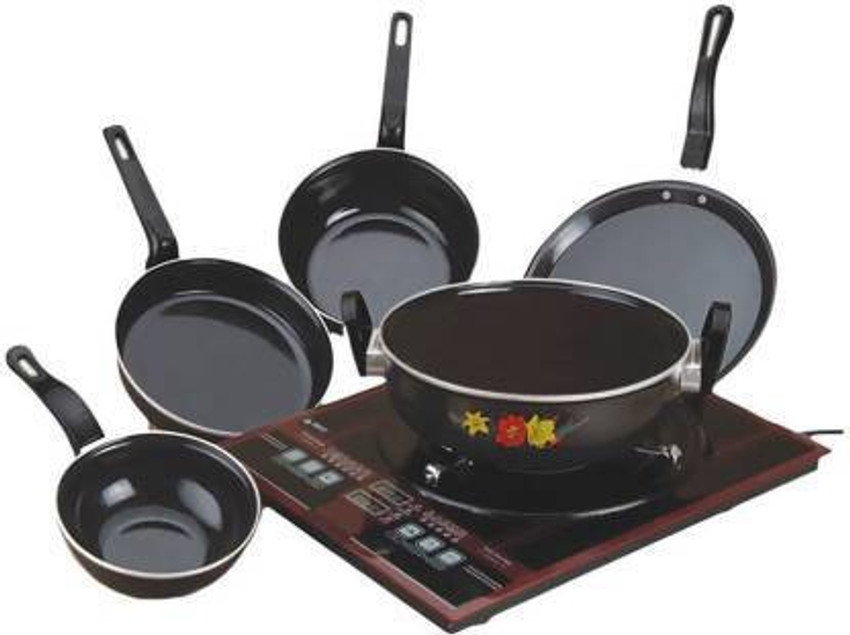 Induction hot sale cooktop set