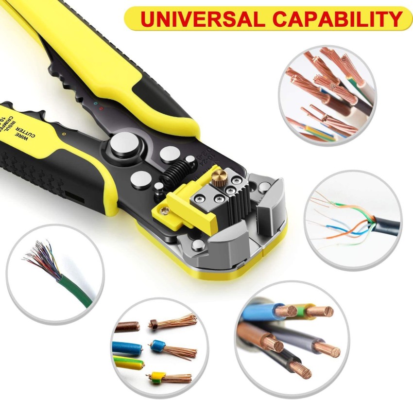 0.2-6 Mm Wire Cutter Automatic Wire Stripper Adjustable Insulated Cable  Stripping Tool Professional Industrial Household Appliances Repair With  Stripp